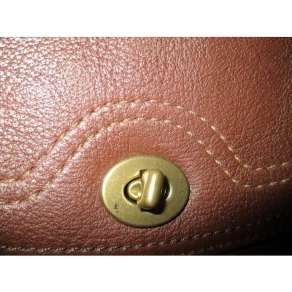 Coach Vintage Chelsea Brown Leather Saddle Stitching Satchel - Picture 6 of 6